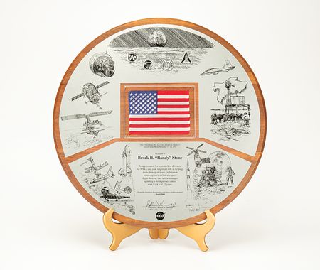 Lot #638 Apollo 17 Flown Flag Display - Image 1