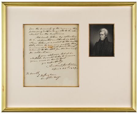 Lot #17 Andrew Jackson Autograph Letter Signed as President - Image 1
