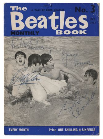 Lot #841 Beatles Signed 'Beatles Book' from