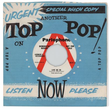 Lot #840 Beatles 45 RPM Demonstration Single for