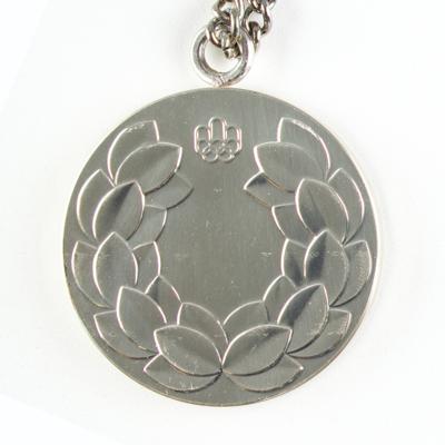 Lot #6095 Montreal 1976 Summer Olympics Silver Winner's Medal with Case - Image 2