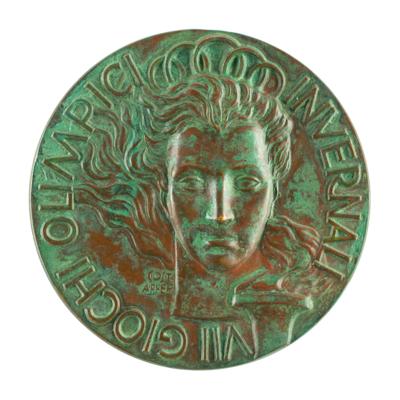 Lot #6052 Cortina 1956 Winter Olympics Bronze Winner’s Medal - Image 1