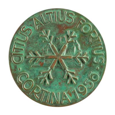 Lot #6052 Cortina 1956 Winter Olympics Bronze Winner’s Medal - Image 2