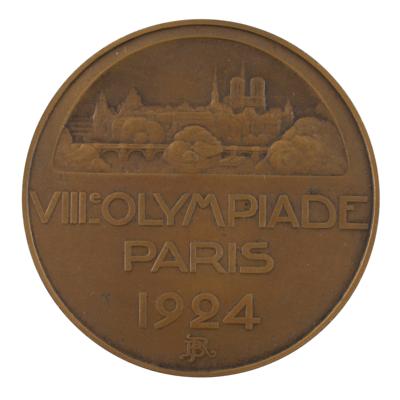 Lot #6021 Paris 1924 Summer Olympics Participation Medal - Image 2