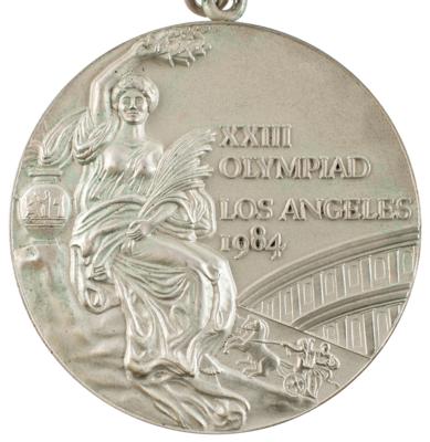 Lot #6124 Los Angeles 1984 Summer Olympics Silver Winner's Medal - Image 3