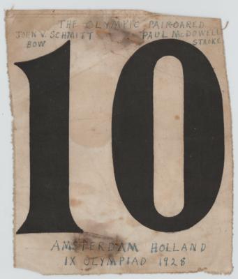 Lot #6025 Amsterdam 1928 Summer Olympics Team USA Rowing Sweater and Number - Image 2