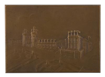 Lot #6022 Paris 1924 Summer Olympics Bronze Participant Plaquette for Shooting - Image 1