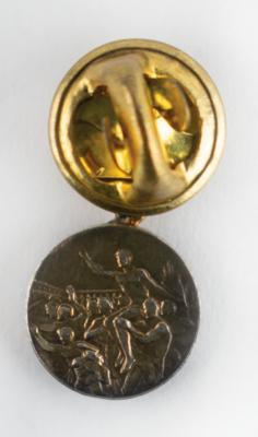 Lot #6080 Mexico City 1968 Summer Olympics Gold Medal Equestrian Winner's Pin - Image 3