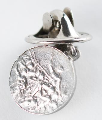 Lot #6081 Mexico City 1968 Summer Olympics Silver Medal Equestrian Winner's Pin - Image 4