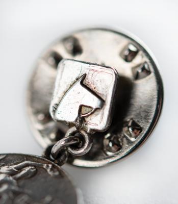 Lot #6081 Mexico City 1968 Summer Olympics Silver Medal Equestrian Winner's Pin - Image 5