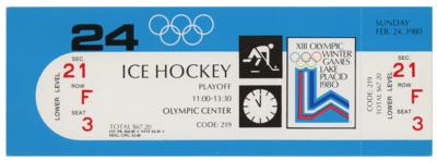 Lot #6105 Lake Placid 1980 Winter Olympics Hockey