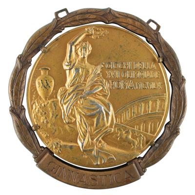 Lot #6063 Rome 1960 Summer Olympics Gold Winner's