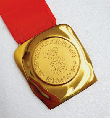 Lot #6115 Sarajevo 1984 Winter Olympics Gold Winner's Medal - Image 4