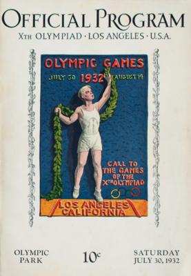 Lot #6032 Los Angeles 1932 Summer Olympics Program