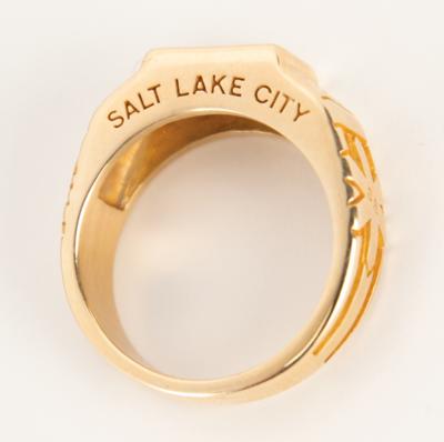 Lot #6161 Salt Lake City 2002 Winter Olympics 10K Gold Ring - Image 4