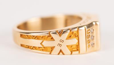 Lot #6161 Salt Lake City 2002 Winter Olympics 10K Gold Ring - Image 5