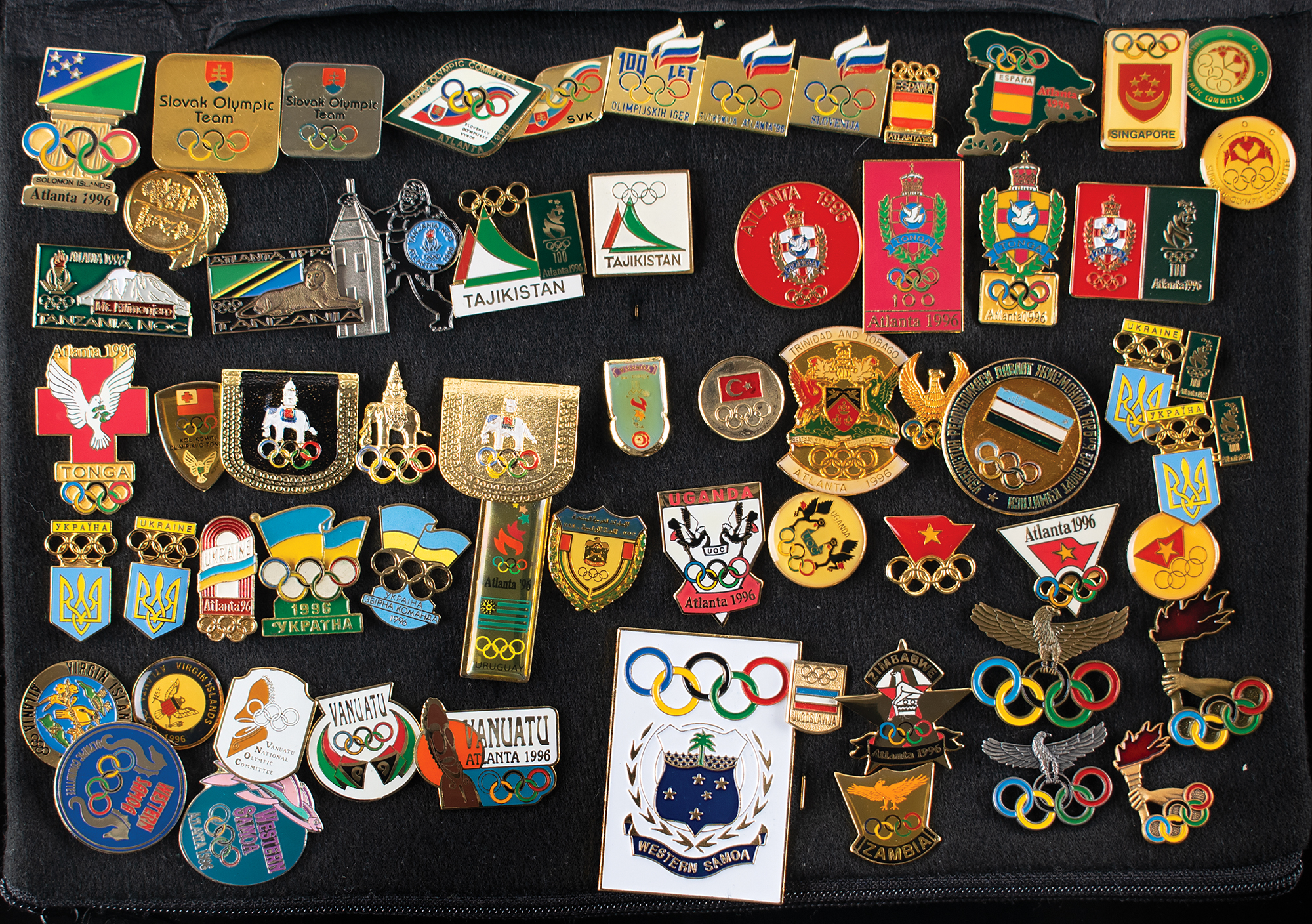 Atlanta 1996 Summer Olympics Collection of Nearly (600) NOC Pins | RR
