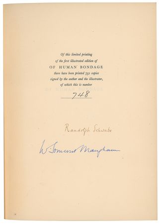 Lot #571 W. Somerset Maugham Signed Book - Image 2