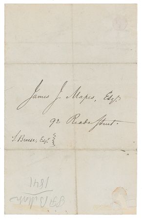 Lot #197 Samuel F. B. Morse Autograph Letter Signed - Image 2
