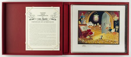 Lot #512 Carl Barks: Visitor in the Underground Signed Proof Set - Image 2