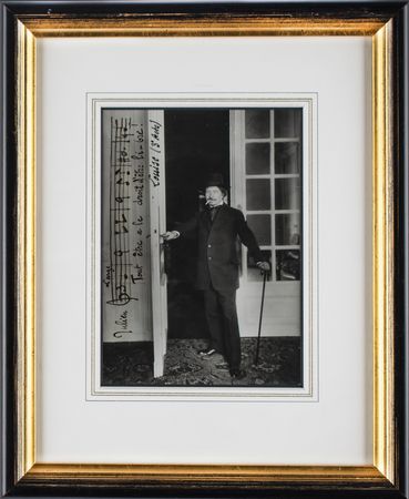 Lot #622 Gustave Charpentier Signed Photo with AMQ - Image 1