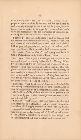 Lot #315 Philadelphia: Ocean Steamship Line Charter Booklet - Image 5