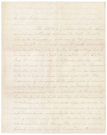 Lot #25 Abraham Lincoln: President Lincoln grants a captured and dying Confederate prisoner of war to 