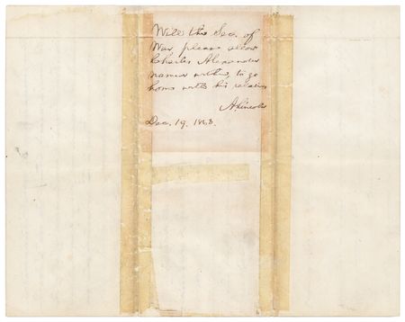 Lot #25 Abraham Lincoln: President Lincoln grants a captured and dying Confederate prisoner of war to 