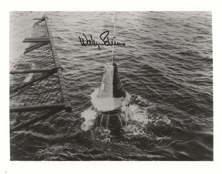 Lot #459 Wally Schirra (2) Signed Photographs - Image 1