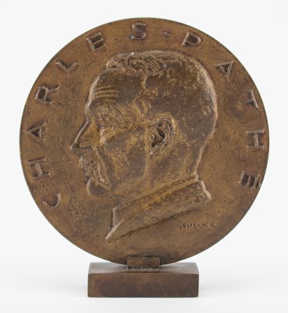 Lot #825 Pathe Films Bronze 50th Anniversary Medallion - Image 1