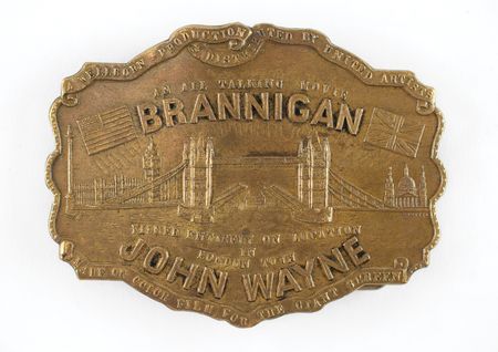 Lot #854 John Wayne: Movie Buckle for Brannigan  - Image 1