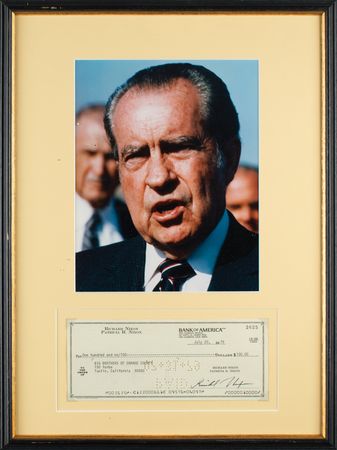 Lot #55 Richard Nixon Signed Check - Image 1