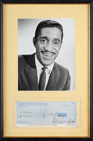 Lot #784 Sammy Davis, Jr. Signed Check - Image 1