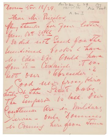 Lot #321 Princess Hermine Reuss of Greiz: 