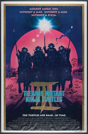 Lot #532 Teenage Mutant Ninja Turtles Artist (8) Signed Movie Poster and (9) Signed Art Prints  - Image 1