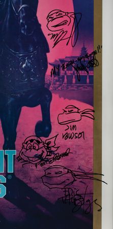 Lot #532 Teenage Mutant Ninja Turtles Artist (8) Signed Movie Poster and (9) Signed Art Prints  - Image 2