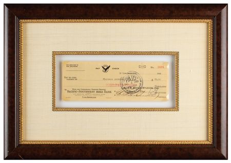 Lot #850 Irving Thalberg Signed Check - Image 3