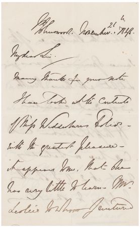 Lot #496 Edwin Landseer Autograph Letter Signed - Image 1