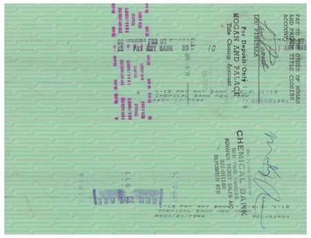 Lot #982 Lou Piniella and Mickey Rivers Signed Payroll Checks - Image 2
