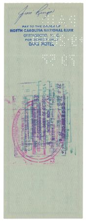 Lot #877 Vince Lombardi Signed Check - Image 2