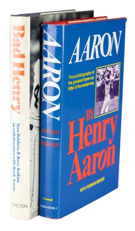 Lot #900 Hank Aaron (2) Signed Books - Image 1