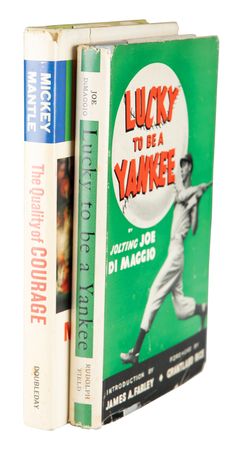 Lot #964 Mickey Mantle and Joe DiMaggio (2) Signed Books - Image 1
