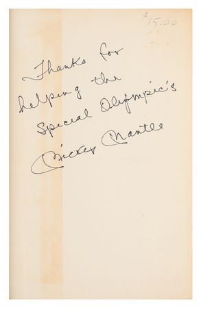 Lot #964 Mickey Mantle and Joe DiMaggio (2) Signed Books - Image 2