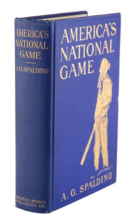 Lot #889 Albert G. Spalding and Abner Doubleday Signed First Edition of America's National Game - Image 3