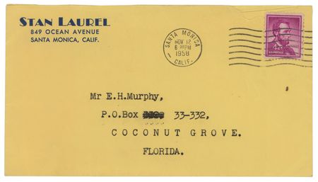 Lot #814 Stan Laurel: 