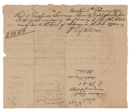 Lot #347 William Williams Autograph Document Signed - Image 2