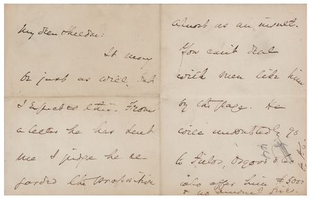 Lot #563 Bret Harte: Harte declines a $4,000 salary—