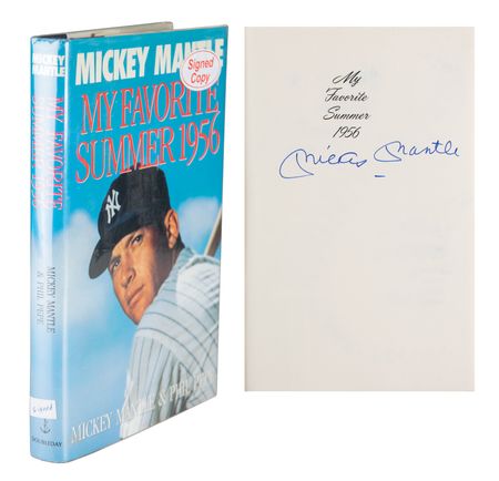 Lot #961 Mickey Mantle Signed Book - Image 1