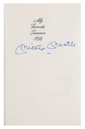 Lot #961 Mickey Mantle Signed Book - Image 2