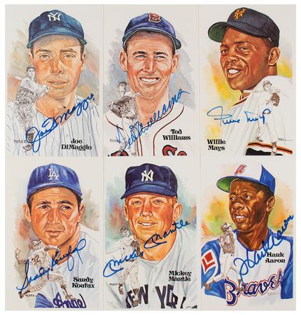 Lot #909 Baseball Hall of Fame Perez-Steele Card Sets with (74) Signed - Image 1